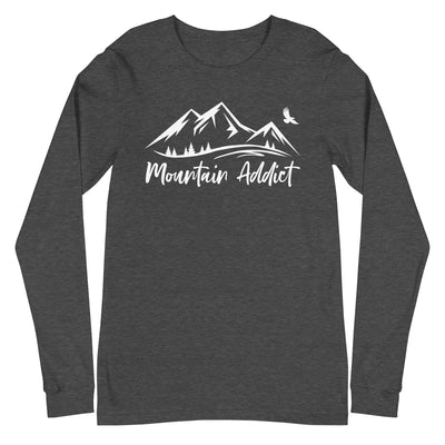 Berge Addict - Longsleeve (Unisex) berge xxx yyy zzz Dark Grey Heather