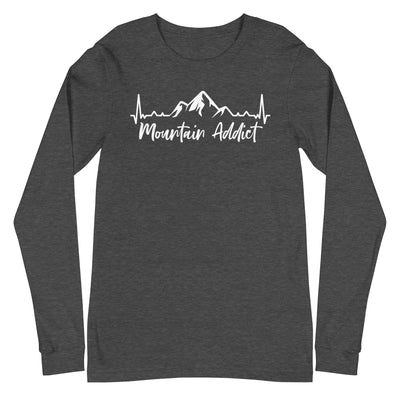 Berge Addict 1 - Longsleeve (Unisex) berge xxx yyy zzz Dark Grey Heather