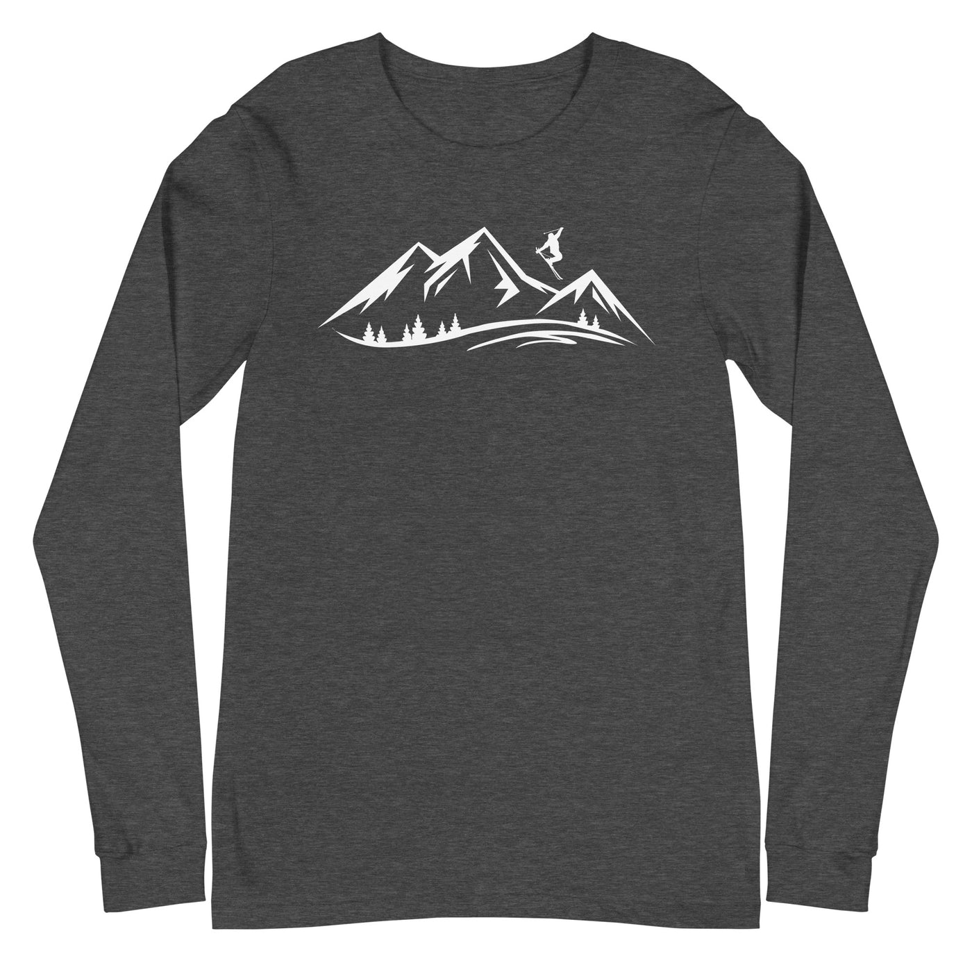 Berge und Skifahren - Longsleeve (Unisex) klettern ski xxx yyy zzz Dark Grey Heather