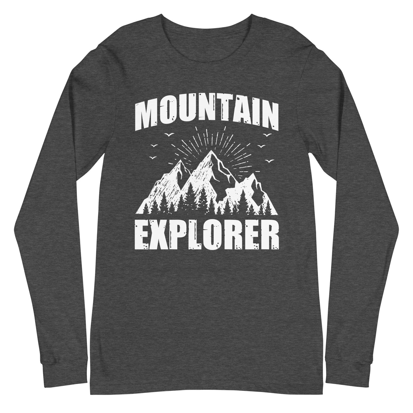 Berge Explorer - Longsleeve (Unisex) berge xxx yyy zzz Dark Grey Heather