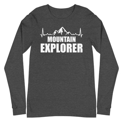 Berge Explorer 1 - Longsleeve (Unisex) berge xxx yyy zzz Dark Grey Heather