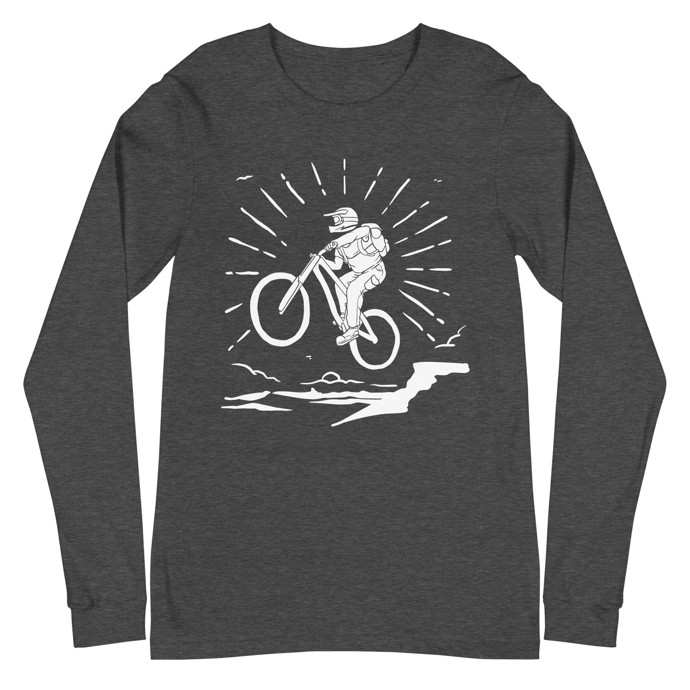 Mountainbiken - (M) - Longsleeve (Unisex) xxx yyy zzz Dark Grey Heather