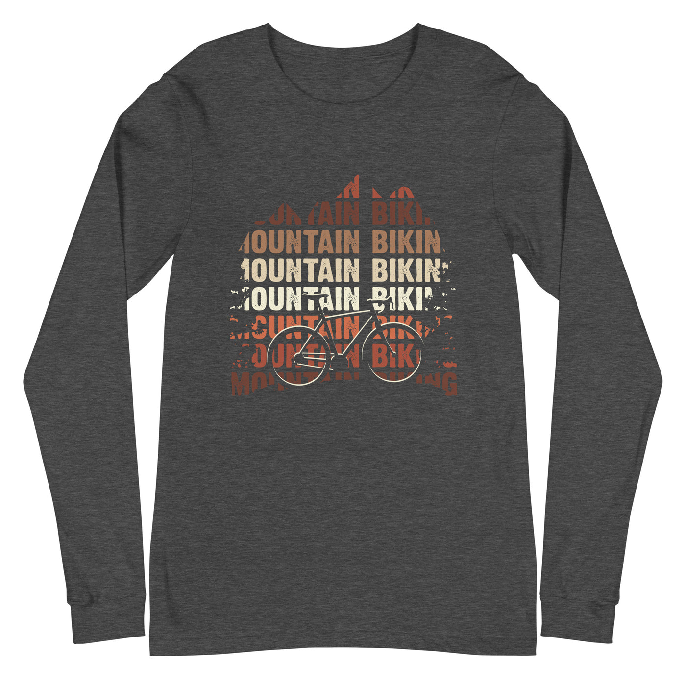 Mountainbiking - (M) - Longsleeve (Unisex) xxx yyy zzz Dark Grey Heather