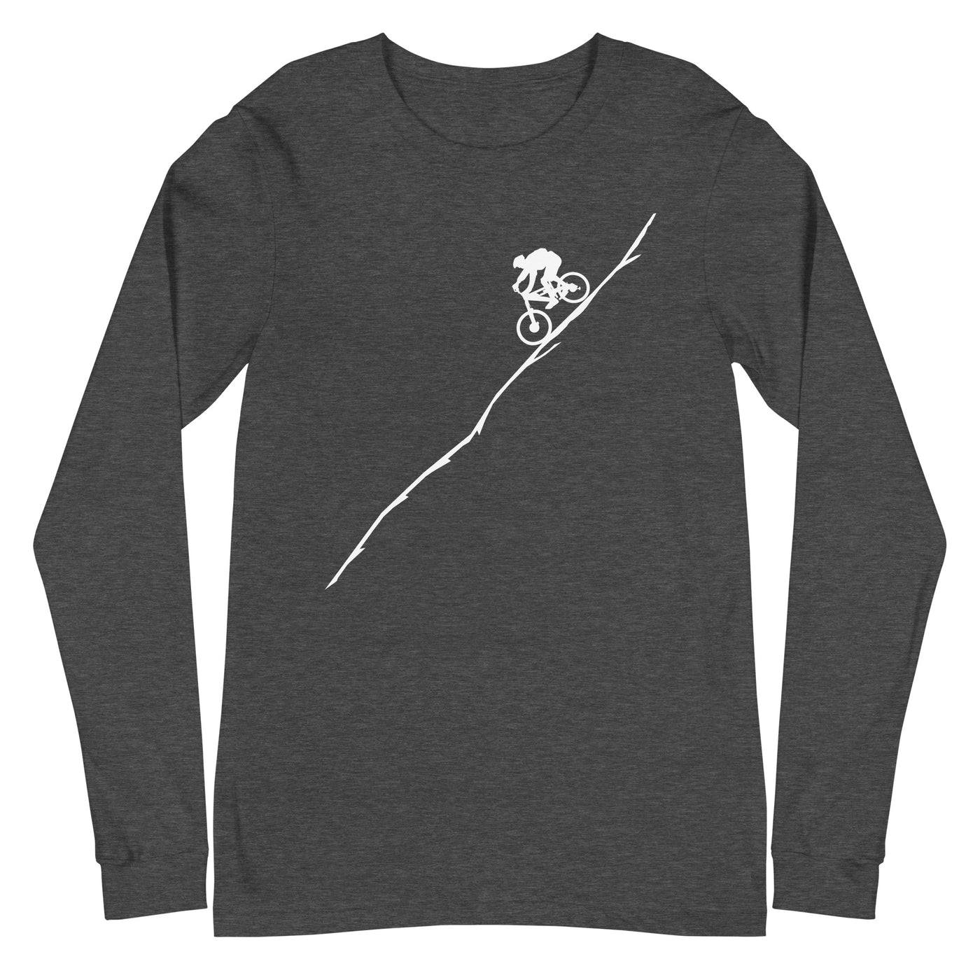 Mountaingbiking - (M) - Longsleeve (Unisex) xxx yyy zzz Dark Grey Heather