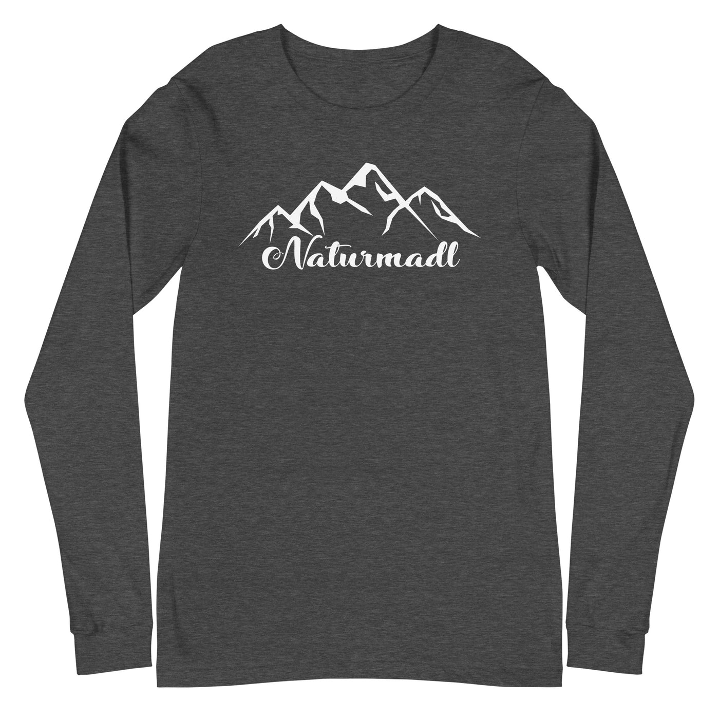 Naturmadl - Longsleeve (Unisex) berge xxx yyy zzz Dark Grey Heather