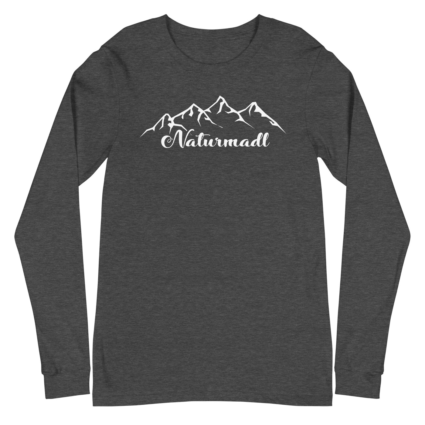 Naturmadl - Longsleeve (Unisex) berge xxx yyy zzz Dark Grey Heather