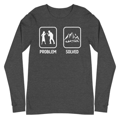 Problem Solved - Berge - Longsleeve (Unisex) berge xxx yyy zzz Dark Grey Heather