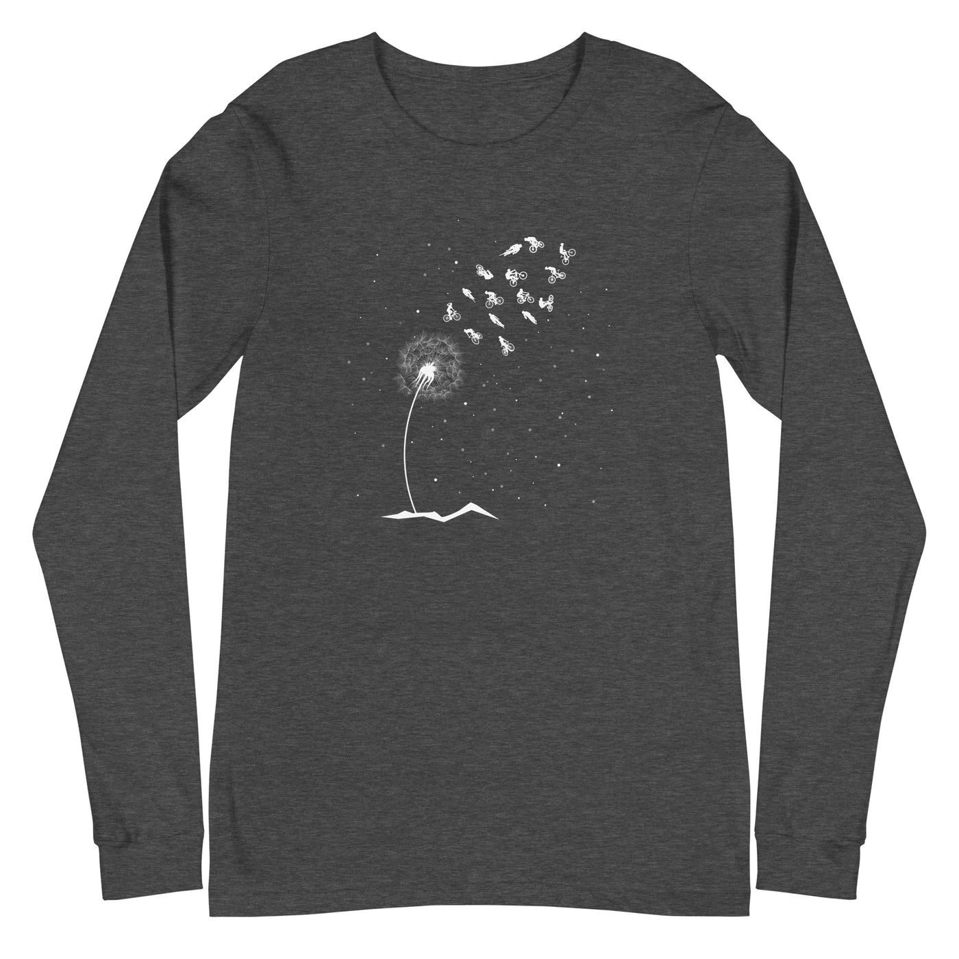 Pusteblume Radfahrer - Longsleeve (Unisex) fahrrad xxx yyy zzz Dark Grey Heather