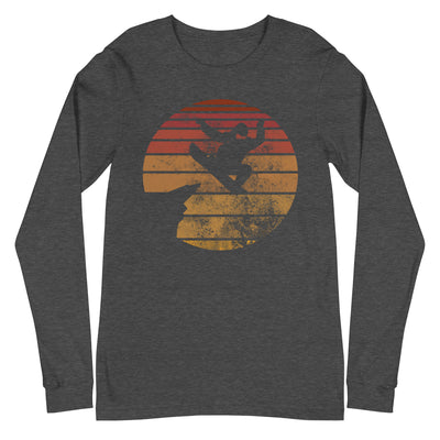 Retro - Snowboarding - Longsleeve (Unisex) snowboarden xxx yyy zzz Dark Grey Heather