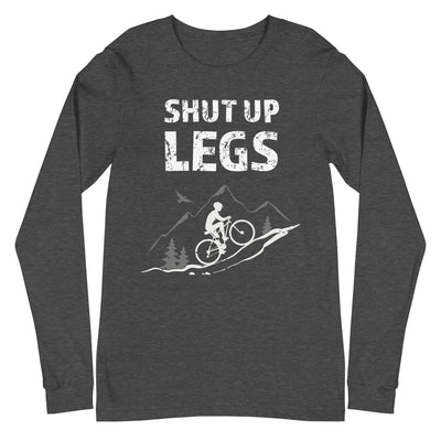 Shut up Legs - (M) - Longsleeve (Unisex) xxx yyy zzz Dark Grey Heather