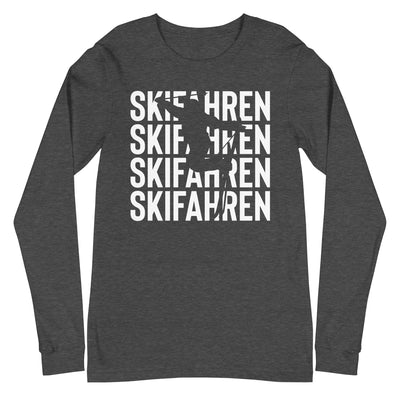 Skifahren - Longsleeve (Unisex) klettern ski xxx yyy zzz Dark Grey Heather