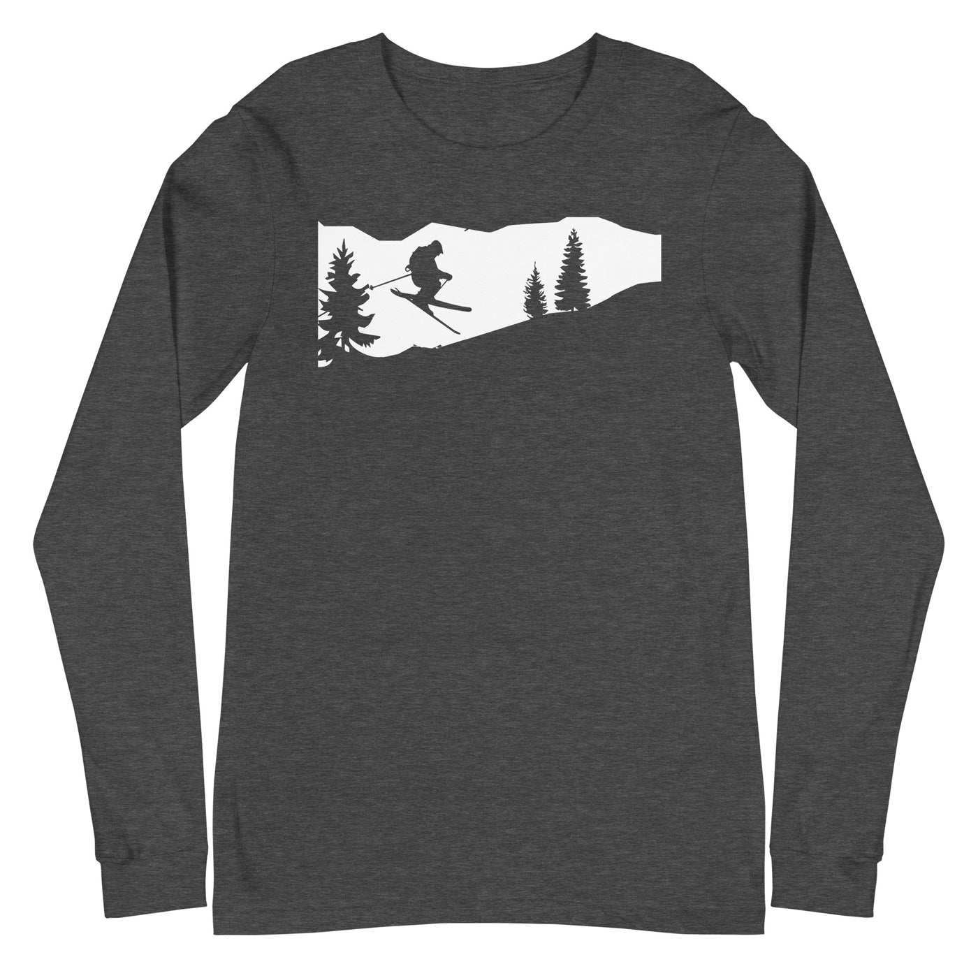 Skifahren - (51) - Longsleeve (Unisex) klettern ski xxx yyy zzz Dark Grey Heather