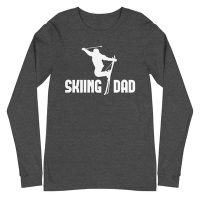 Skifahren Dad - Longsleeve (Unisex) klettern ski xxx yyy zzz Dark Grey Heather