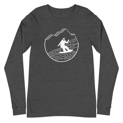 Snowboarding - (15) - Longsleeve (Unisex) snowboarden xxx yyy zzz Dark Grey Heather