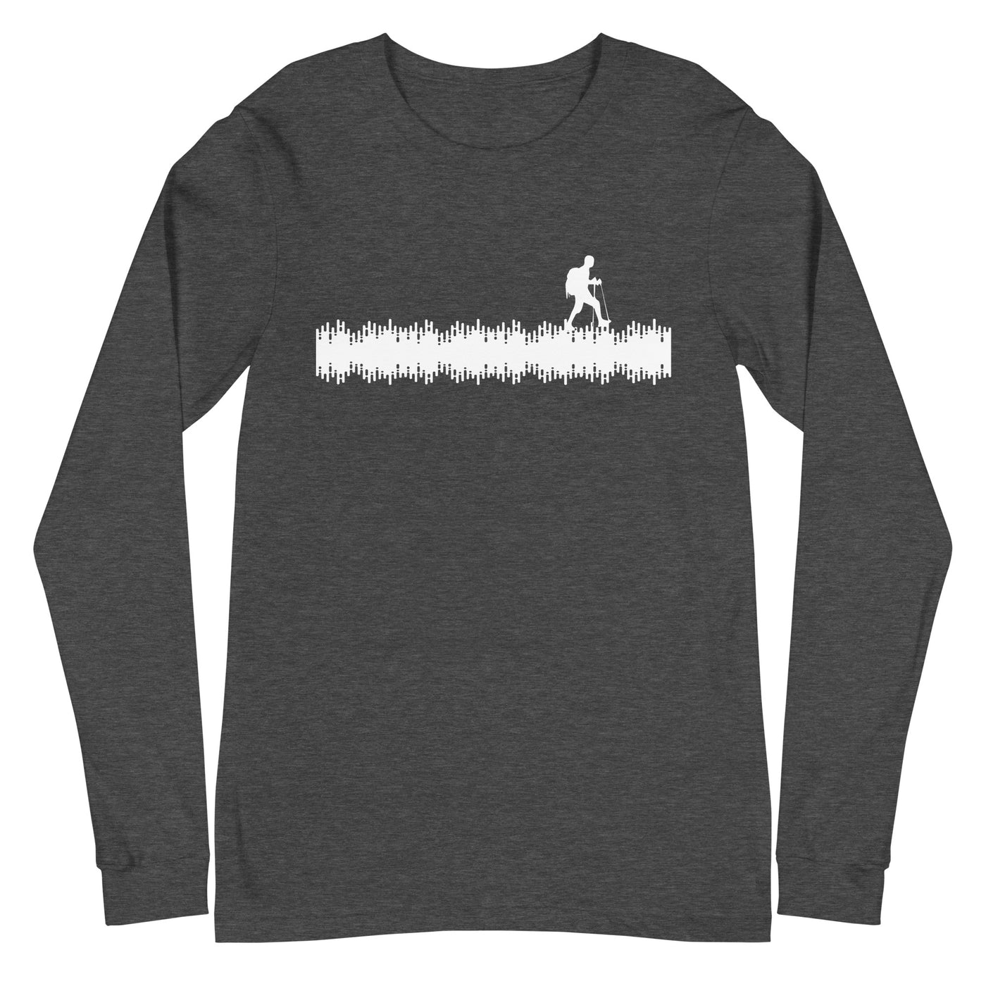 Schallwellen - Wandern - Longsleeve (Unisex) wandern xxx yyy zzz Dark Grey Heather