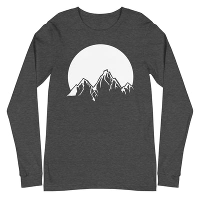 Sonne - Berge - Longsleeve (Unisex) berge xxx yyy zzz Dark Grey Heather