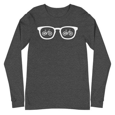 Sonnenbrille und Radfahren - Longsleeve (Unisex) fahrrad xxx yyy zzz Dark Grey Heather