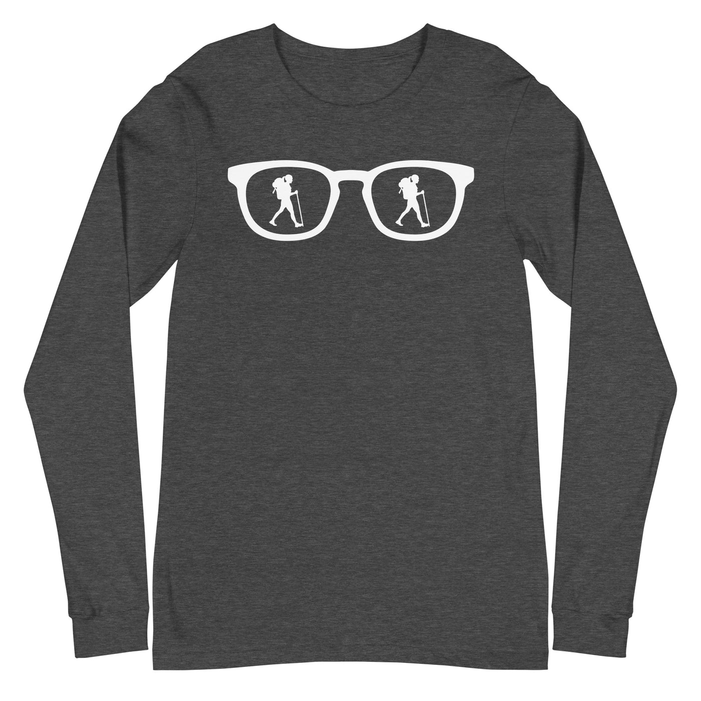 Sonnenbrille und Wandern 1 - Longsleeve (Unisex) wandern xxx yyy zzz Dark Grey Heather