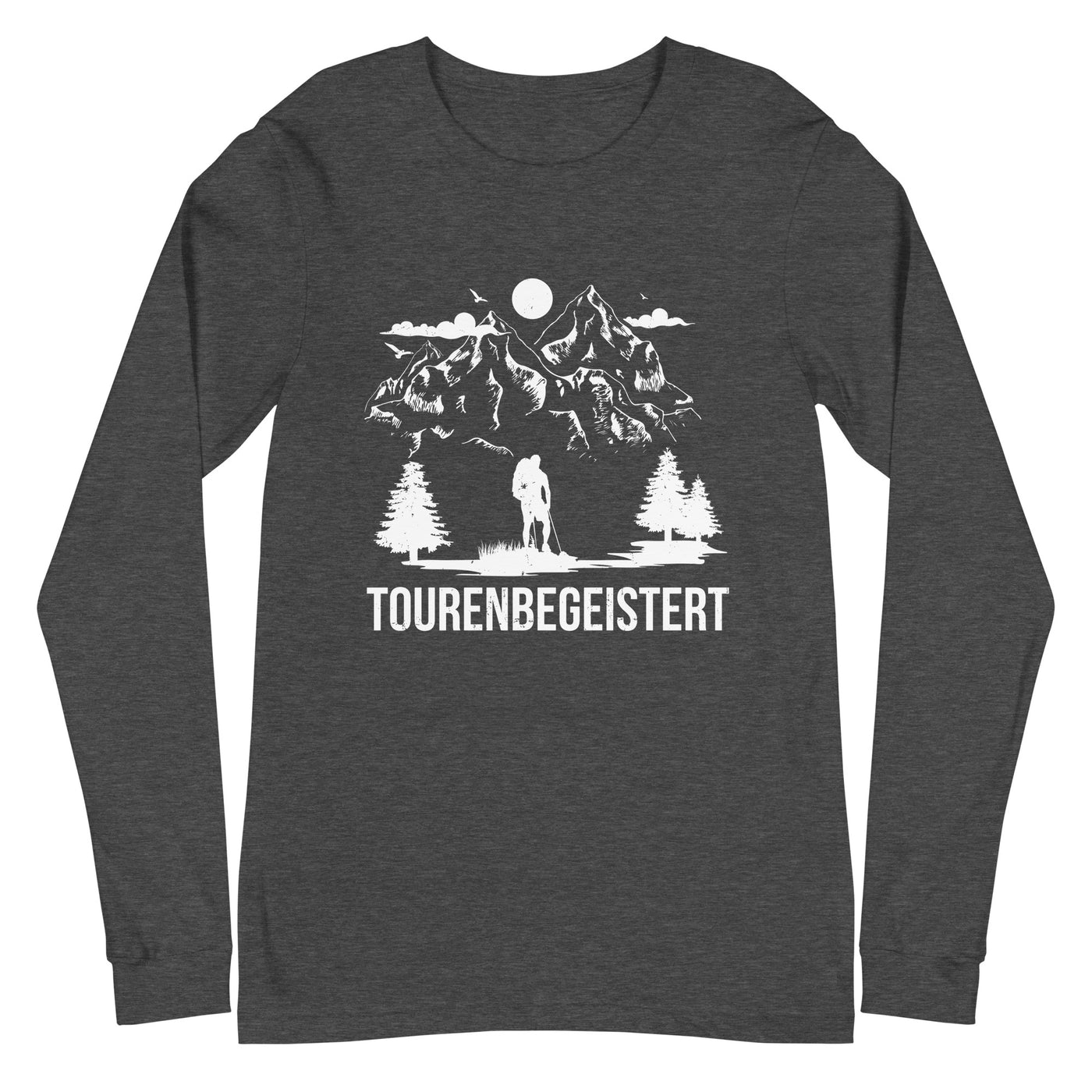 Tourenbegeisterung - Longsleeve (Unisex) wandern xxx yyy zzz Dark Grey Heather