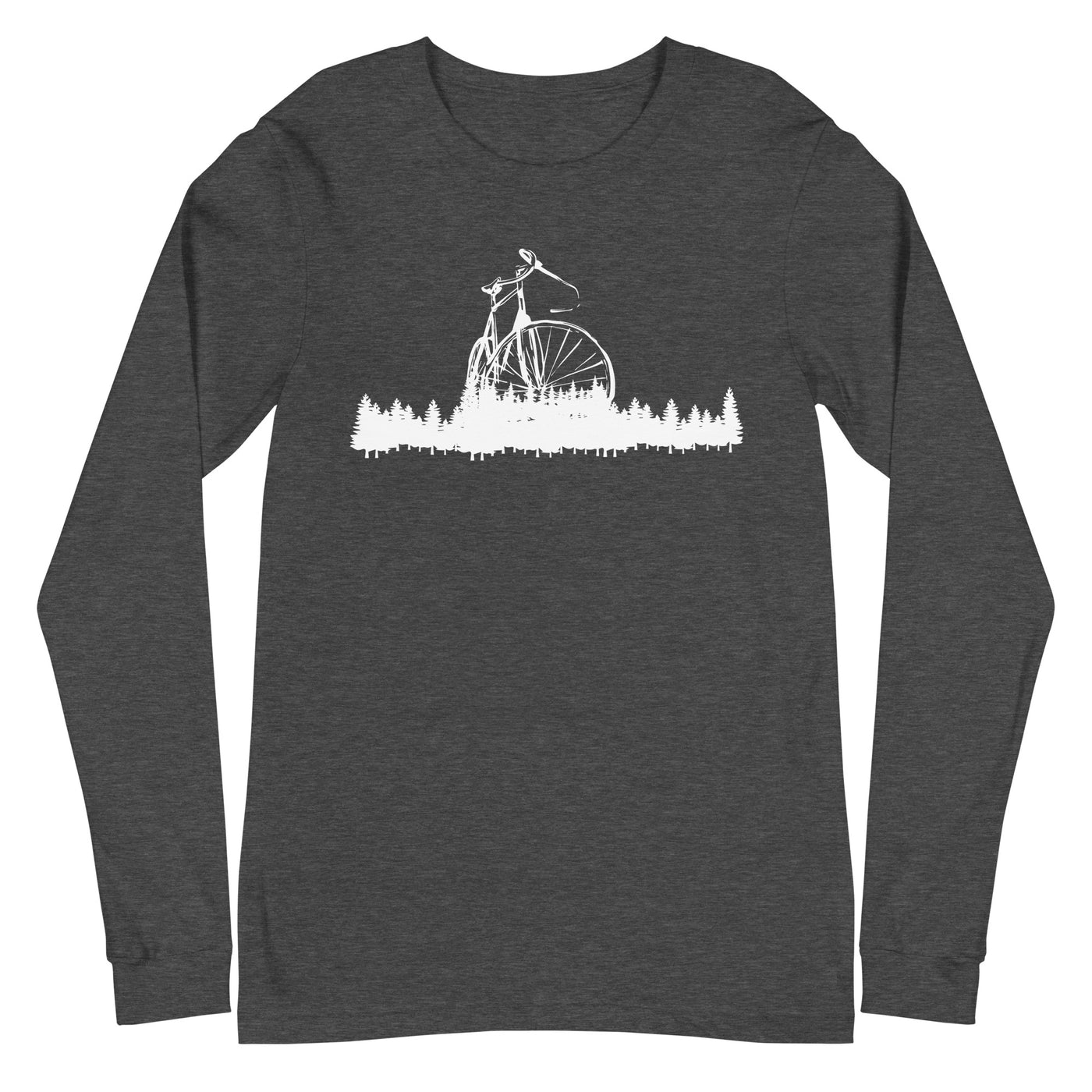 Bäume - Radfahren - Longsleeve (Unisex) fahrrad xxx yyy zzz Dark Grey Heather