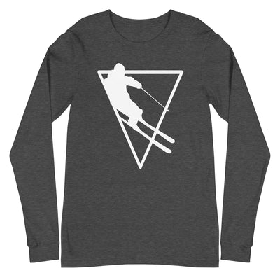 Dreieck - Skifahren - Longsleeve (Unisex) klettern ski xxx yyy zzz Dark Grey Heather