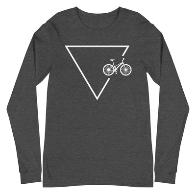 Dreieck 1 und Fahrrad - Longsleeve (Unisex) fahrrad xxx yyy zzz Dark Grey Heather