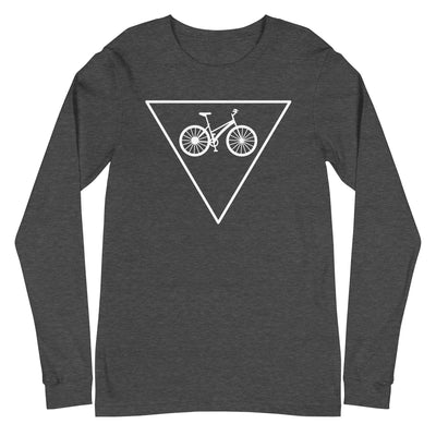 Dreieck und Fahrrad - Longsleeve (Unisex) fahrrad xxx yyy zzz Dark Grey Heather