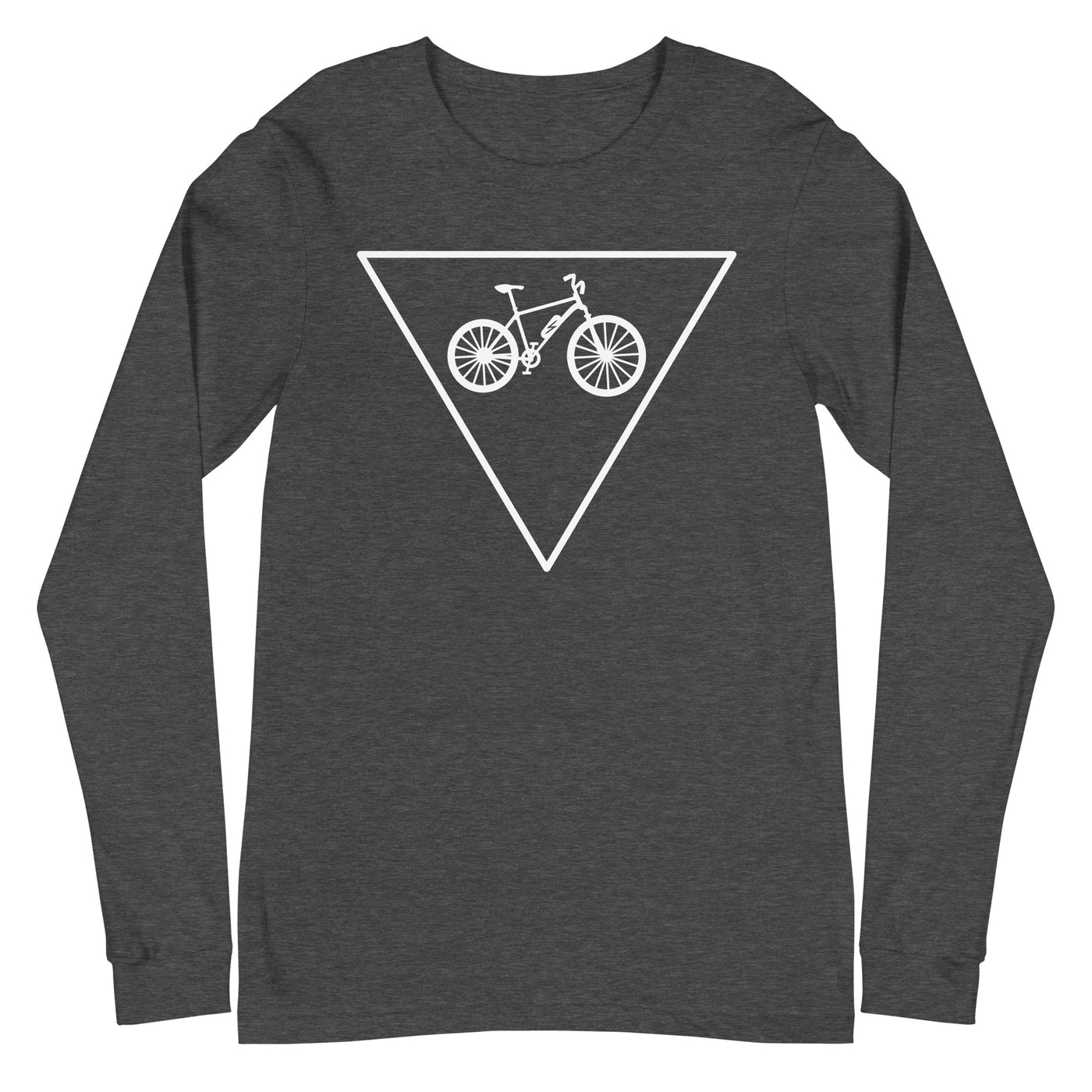 Dreieck und Ebike - Longsleeve (Unisex) e-bike xxx yyy zzz Dark Grey Heather