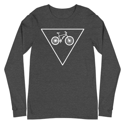 Dreieck und Ebike - Longsleeve (Unisex) e-bike xxx yyy zzz Dark Grey Heather