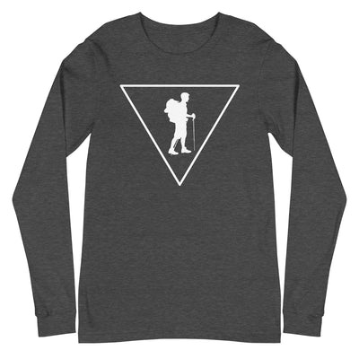 Dreieck und Wandern - Longsleeve (Unisex) wandern xxx yyy zzz Dark Grey Heather