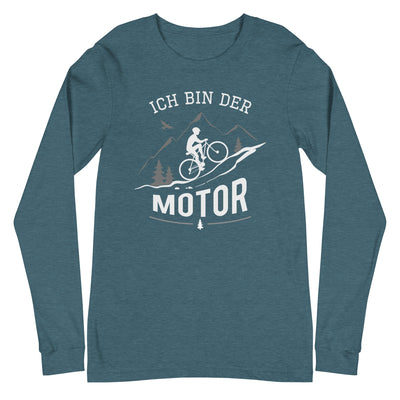 Ich bin der Motor - Longsleeve (Unisex) mountainbike Heather Deep Teal