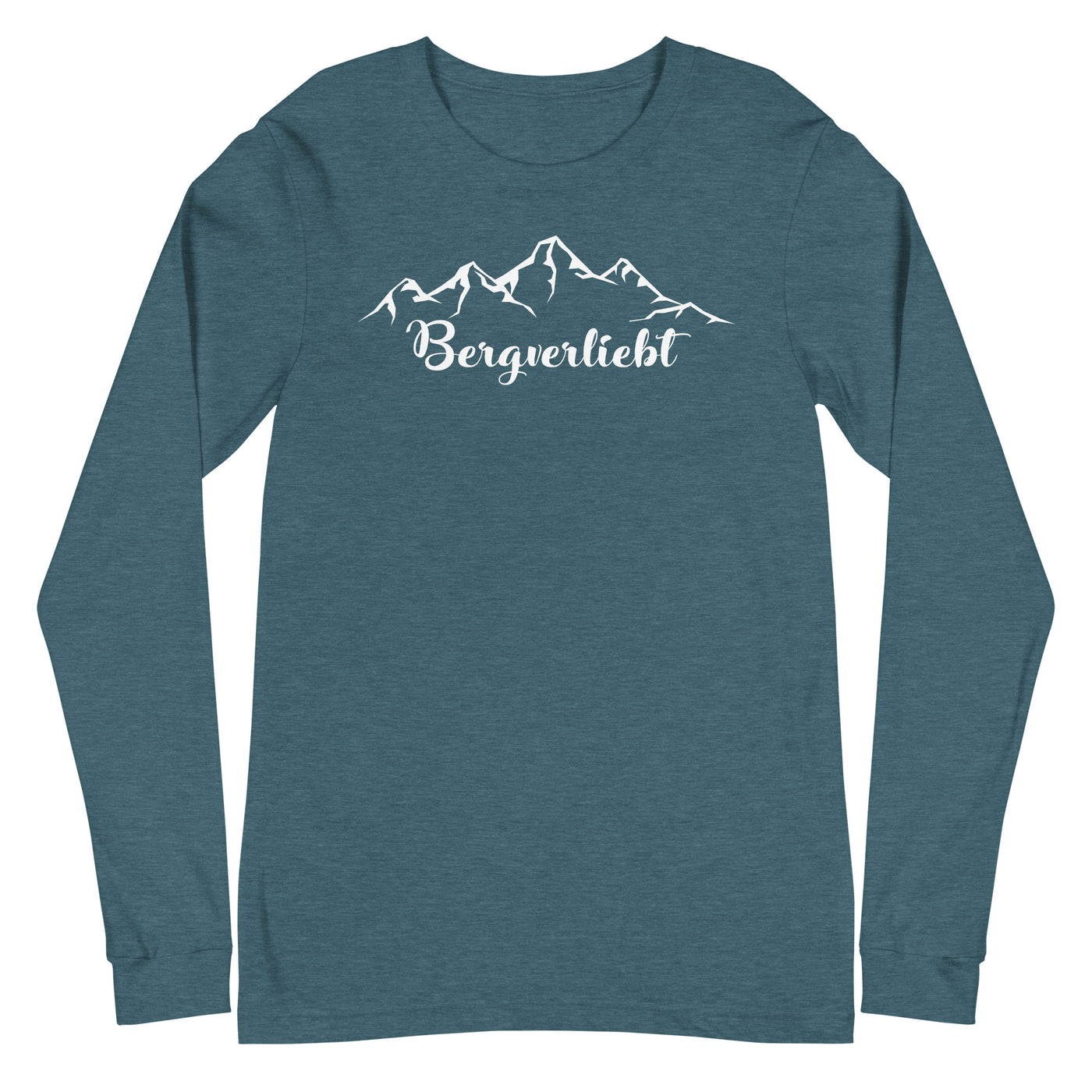 Bergverliebt (13) - Longsleeve (Unisex) berge Heather Deep Teal