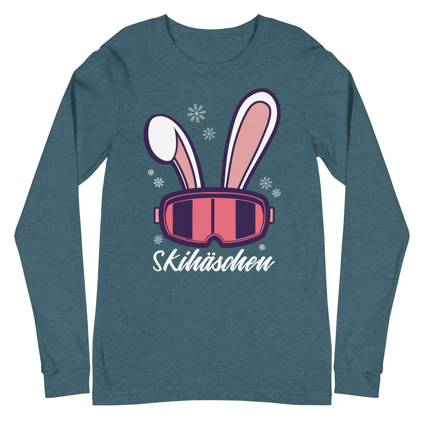 Skihäschen - (S.K) - Longsleeve (Unisex) klettern Heather Deep Teal