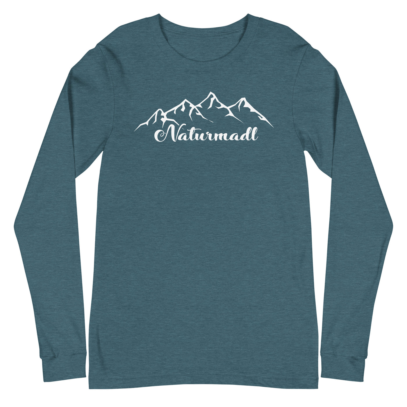 Naturmadl - Longsleeve (Unisex) berge Heather Deep Teal