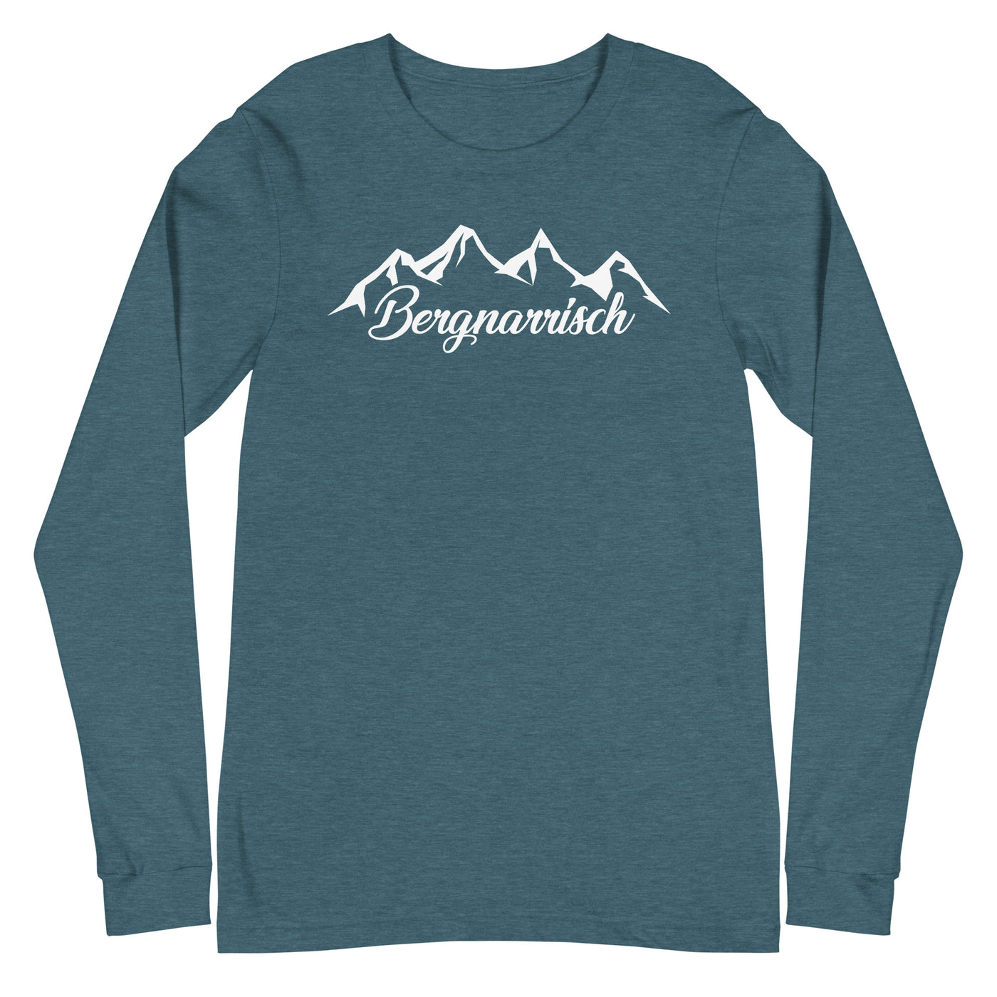 Bergnarrisch - Longsleeve (Unisex) berge Heather Deep Teal