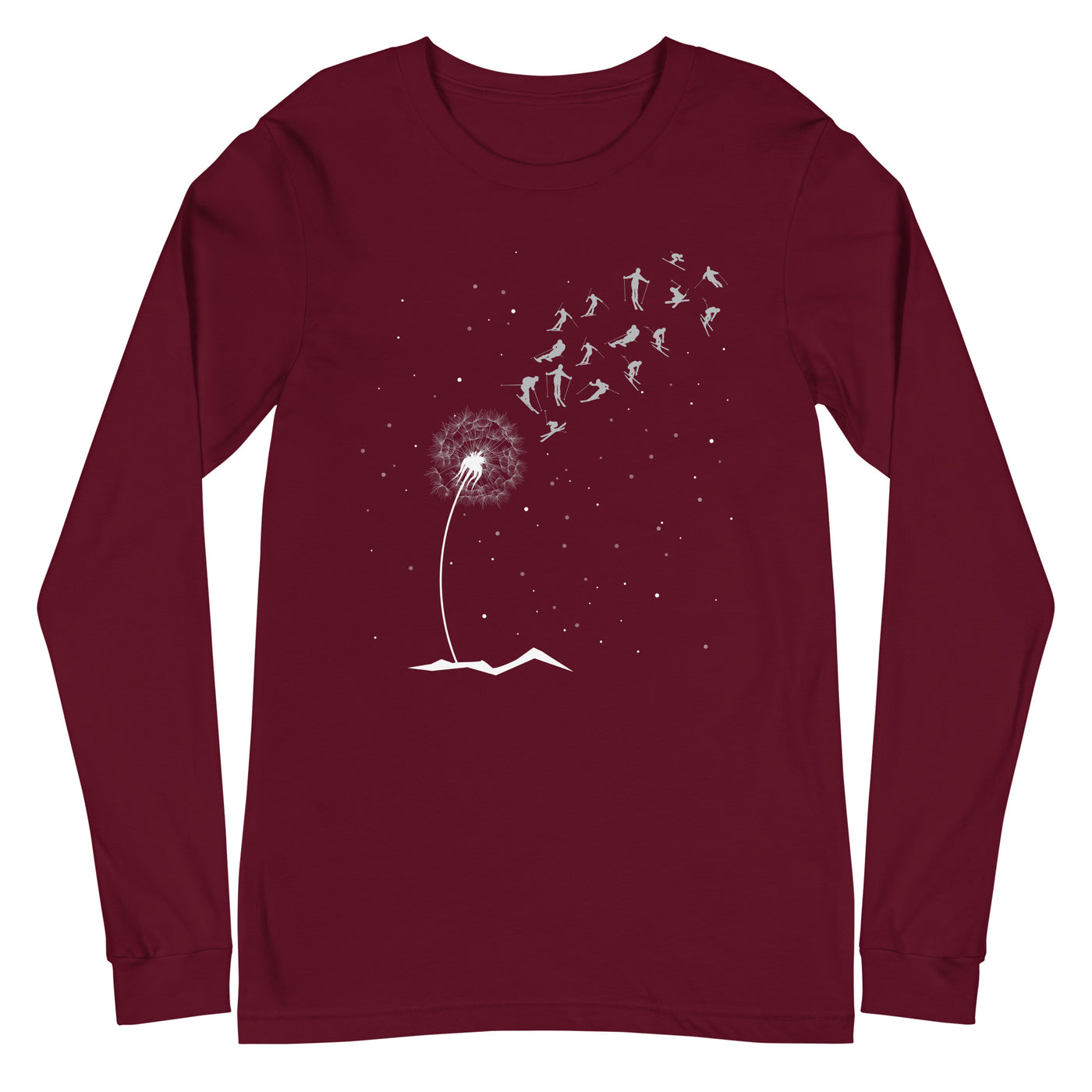 Ski Pusteblume - Longsleeve (Unisex) ski Maroon