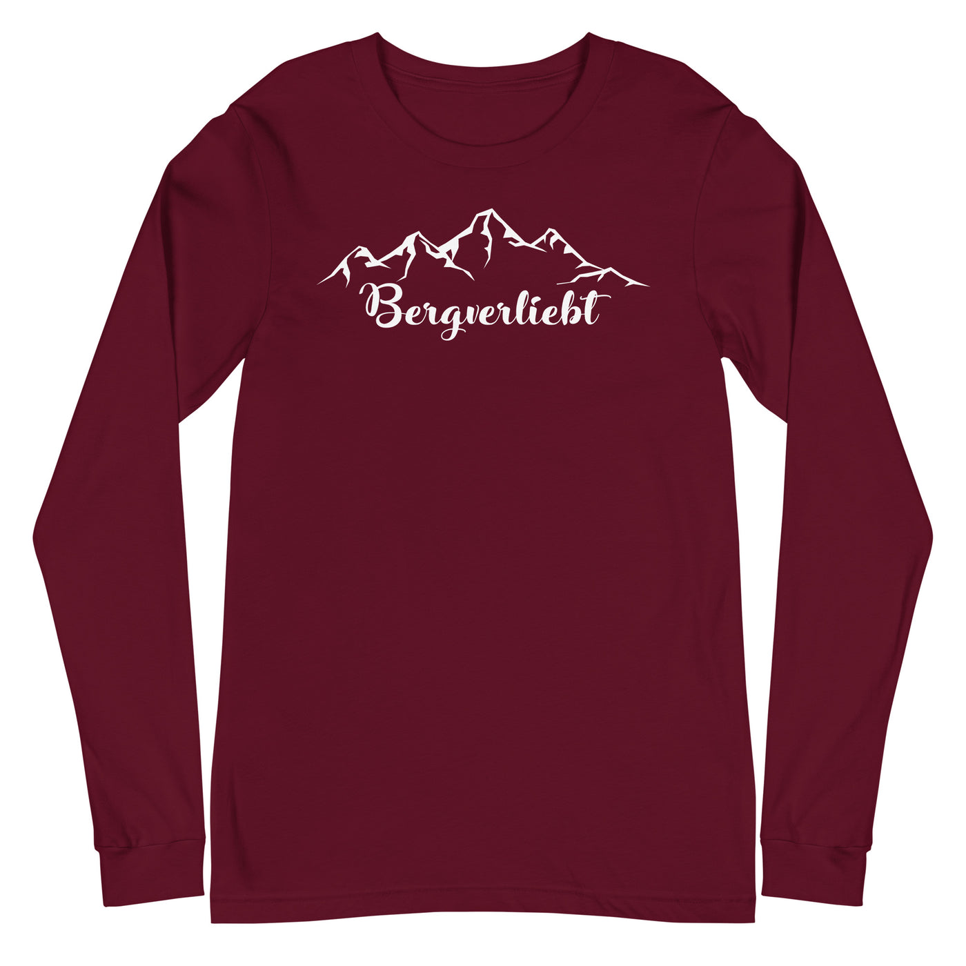 Bergverliebt (13) - Longsleeve (Unisex) berge Maroon