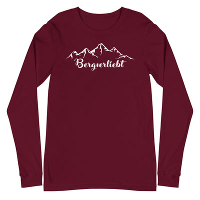 Bergverliebt (13) - Longsleeve (Unisex) berge Maroon