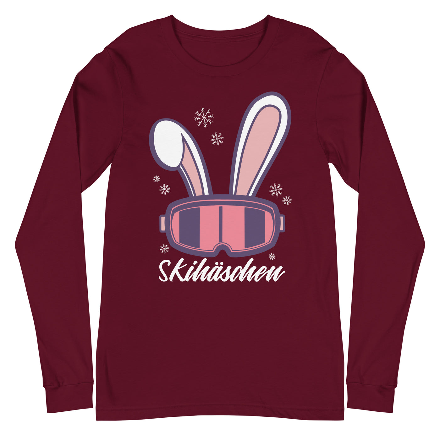 Skihäschen - (S.K) - Longsleeve (Unisex) klettern Maroon