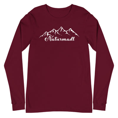 Naturmadl - Longsleeve (Unisex) berge Maroon