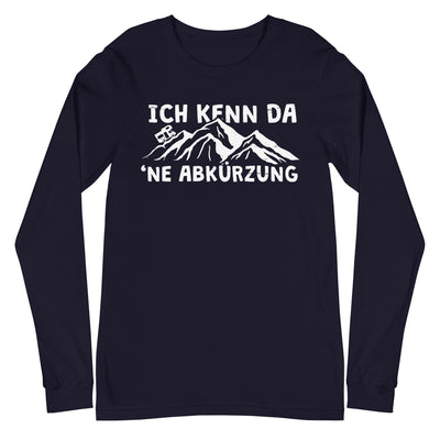 Ich kenn da ne Abkürzung - Wohnmobil - Longsleeve (Unisex) camping xxx yyy zzz Navy