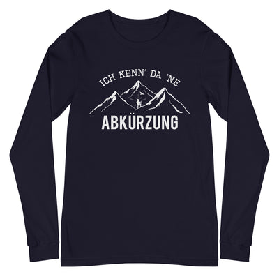 Ich kenne da ne Abkürzung - Longsleeve (Unisex) berge wandern xxx yyy zzz Navy