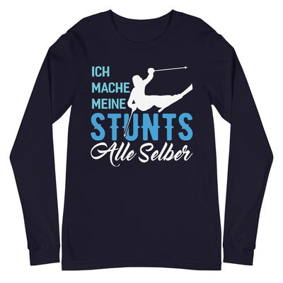 Ich mache meine Stunts alle selber - (S.K) - Longsleeve (Unisex) klettern xxx yyy zzz Navy