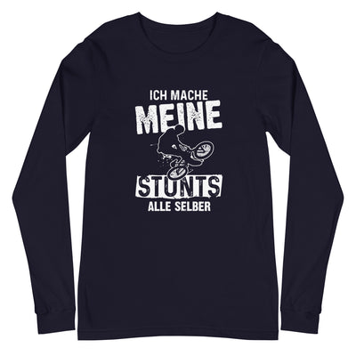 Ich mache meine Stunts alle selbst - (M) - Longsleeve (Unisex) xxx yyy zzz Navy