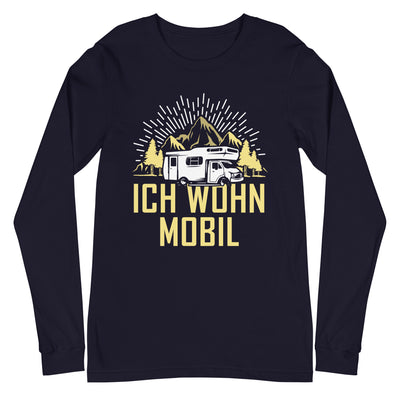 Ich wohn mobil - Longsleeve (Unisex) camping xxx yyy zzz Navy