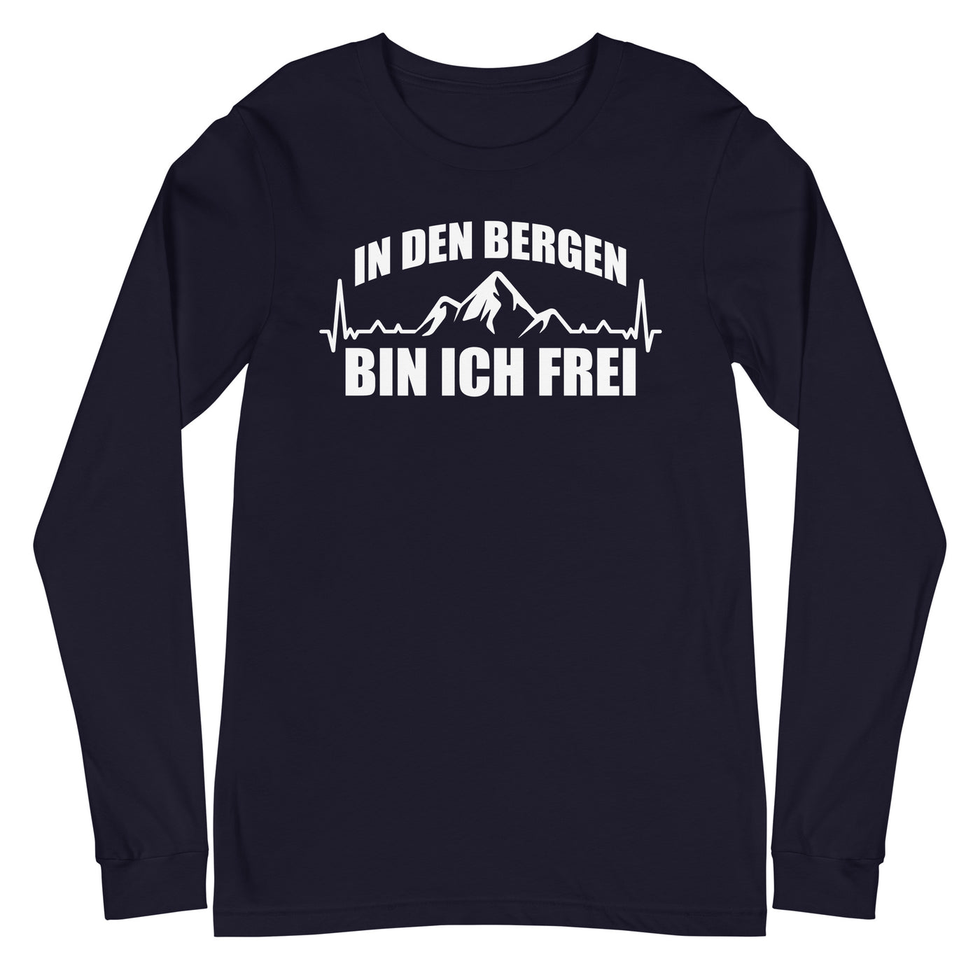 In Den Bergen Bin Ich Frei 1 - Longsleeve (Unisex) berge xxx yyy zzz Navy