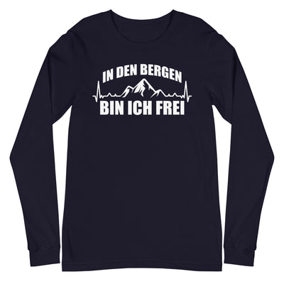 In Den Bergen Bin Ich Frei 1 - Longsleeve (Unisex) berge xxx yyy zzz Navy