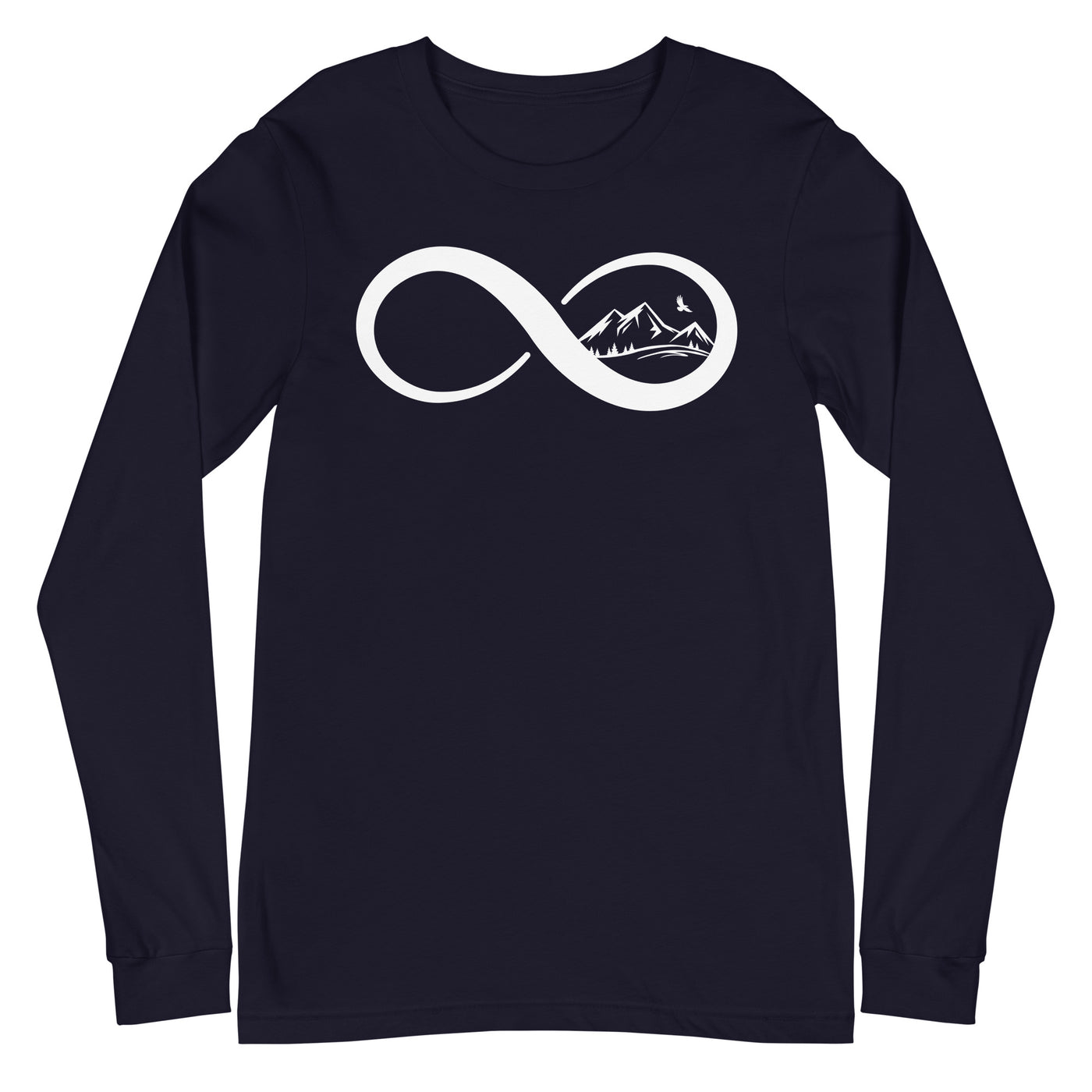 Infinity and Mountain - Longsleeve (Unisex) berge xxx yyy zzz Navy