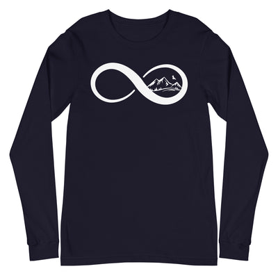 Infinity and Mountain - Longsleeve (Unisex) berge xxx yyy zzz Navy