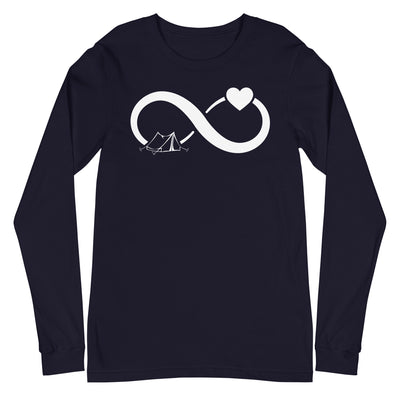 Infinity Heart and Camping 1 - Longsleeve (Unisex) camping xxx yyy zzz Navy